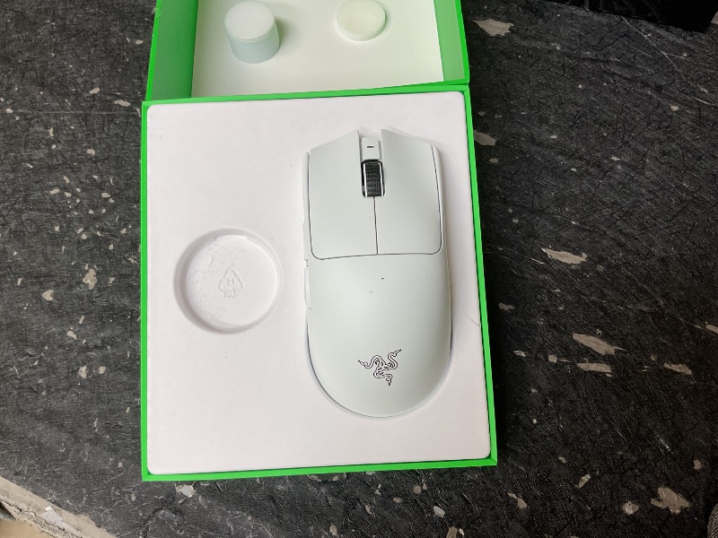 Photo 1 of Razer Viper V3 Pro Wireless Esports Gaming Mouse: Symmetrical - 55g Lightweight - 8K Polling - 35K DPI Optical Sensor - Gen3 Optical Switches - 8 Programmable Buttons - 95 Hr Battery - White