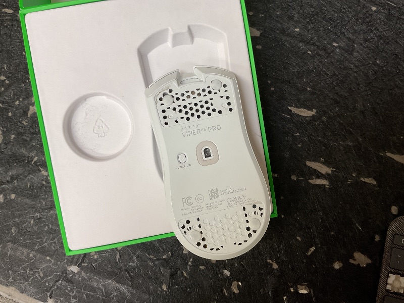 Photo 1 of Razer Viper V3 Pro Wireless Esports Gaming Mouse: Symmetrical - 55g Lightweight - 8K Polling - 35K DPI Optical Sensor - Gen3 Optical Switches - 8 Programmable Buttons - 95 Hr Battery - White
