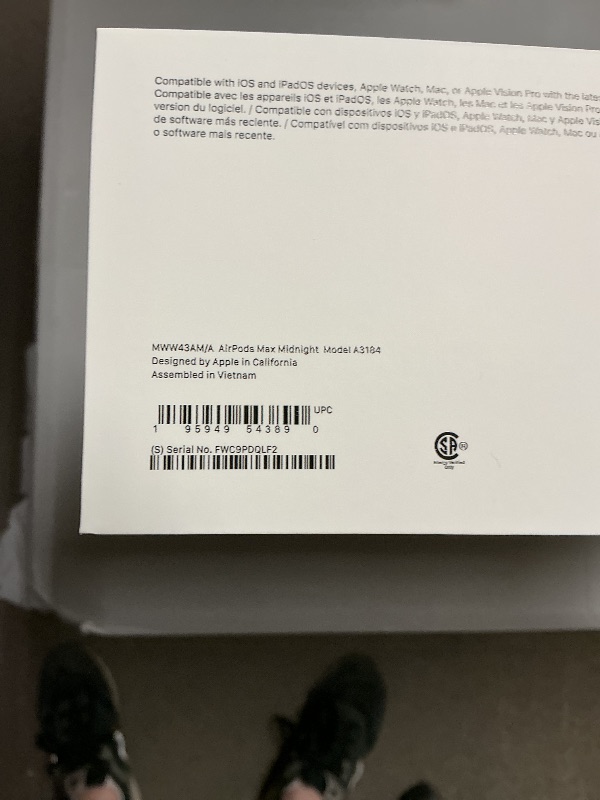 Photo 1 of Apple AirPods Max Wireless Over-Ear Headphones, Pro-Level Active Noise Cancellation, Transparency Mode, Personalized Spatial Audio, USB-C Charging, Bluetooth Headphones for iPhone - Midnight