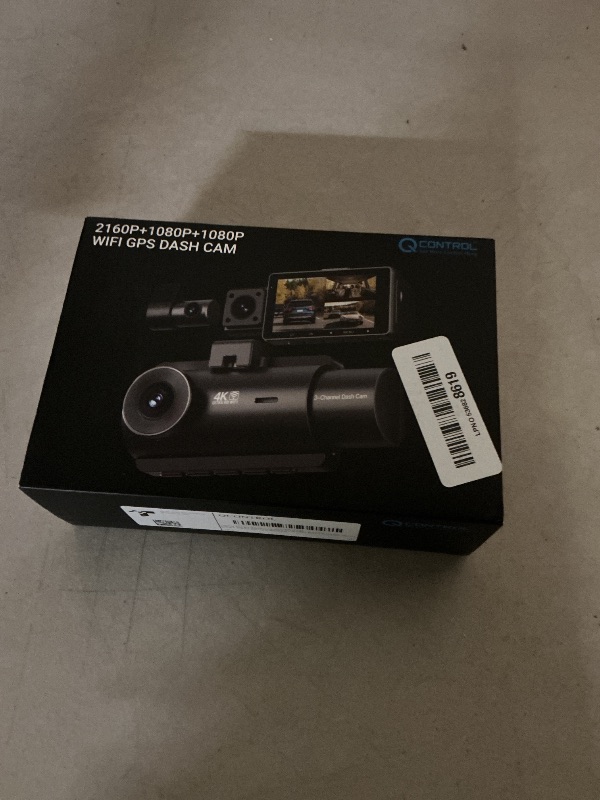 Photo 1 of 4K 3 Channel Dash Cam, STARVIS Sensor,5GHz WiFi with 64GB Card,2160P+1080P+1080P Front and Rear Inside, Car Dash Camera with 3.16" Screen,IR Night Vision G-Sensor, HDR,24H Parking Mode?Black?