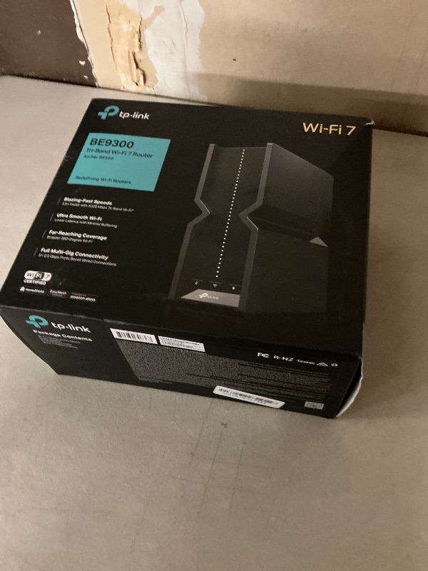 Photo 1 of TP-Link Tri-Band BE9300 WiFi 7 Router (Archer BE550) – 6-Stream, Full 2.5G Ports, 6 Internal Antennas, Up to 2,000 sq. ft., EasyMesh Expansion, VPN