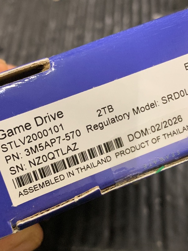 Photo 1 of Seagate Game Drive for PlayStation® Consoles 2 TB External Hard Drive - USB 3.2 Gen 1, Officially-Licensed (STLV2000101)