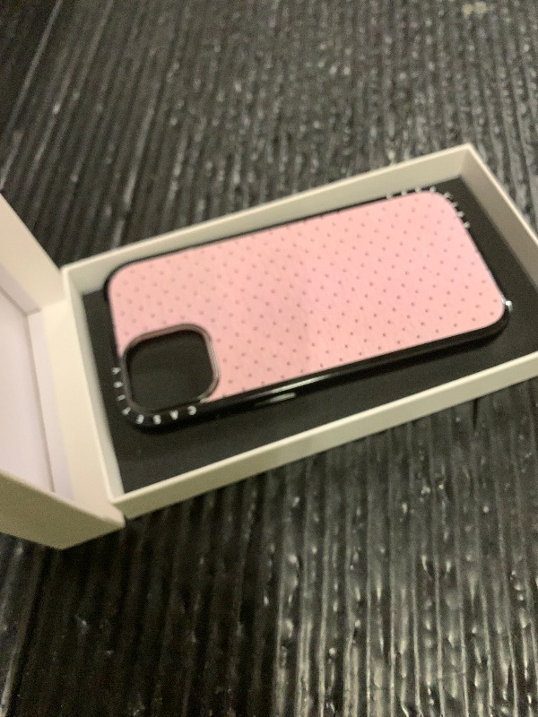 Photo 1 of CASETiFY Compact iPhone 15 Case [Slim and Sleek/Compatible with Magsafe / 4 ft. 2X Military Grade Drop Protection] - Vintage Geometric Abstract Pink - Clear Black