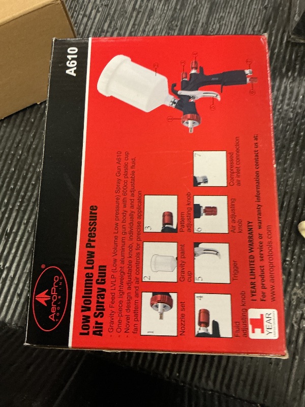 Photo 1 of AEROPRO TOOLS R500 LVLP Air Spray Gun with 1.3/1.5/1.7mm Nozzles & Air Regulator, A610 Paint Guns Automotive, Car Paint Gun Sprayer, Paint Gun for House Painting, Car, Furniture, Varnish and Top Coat