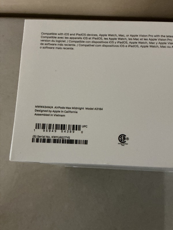 Photo 1 of Apple AirPods Max Wireless Over-Ear Headphones, Pro-Level Active Noise Cancellation, Transparency Mode, Personalized Spatial Audio, USB-C Charging, Bluetooth Headphones for iPhone - Midnight