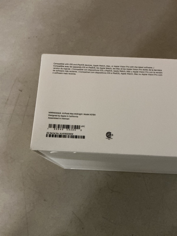 Photo 1 of Apple AirPods Max Wireless Over-Ear Headphones, Pro-Level Active Noise Cancellation, Transparency Mode, Personalized Spatial Audio, USB-C Charging, Bluetooth Headphones for iPhone - Midnight