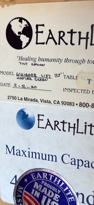 Photo 1 of EARTHLITE ADJUSTABLE ELECTRIC CHIROPRACTOR BED