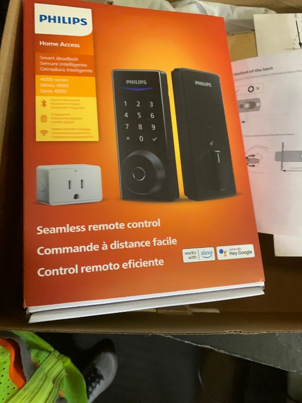 Photo 1 of Philips Wi-Fi Smart Lock with Handle, Keyless Entry Keypad Door Lock with Handle, Front Door Deadbolt Set with WiFi Gateway, App Control, Fingerprint Unlock, PIN Code Unlock, Auto Locking