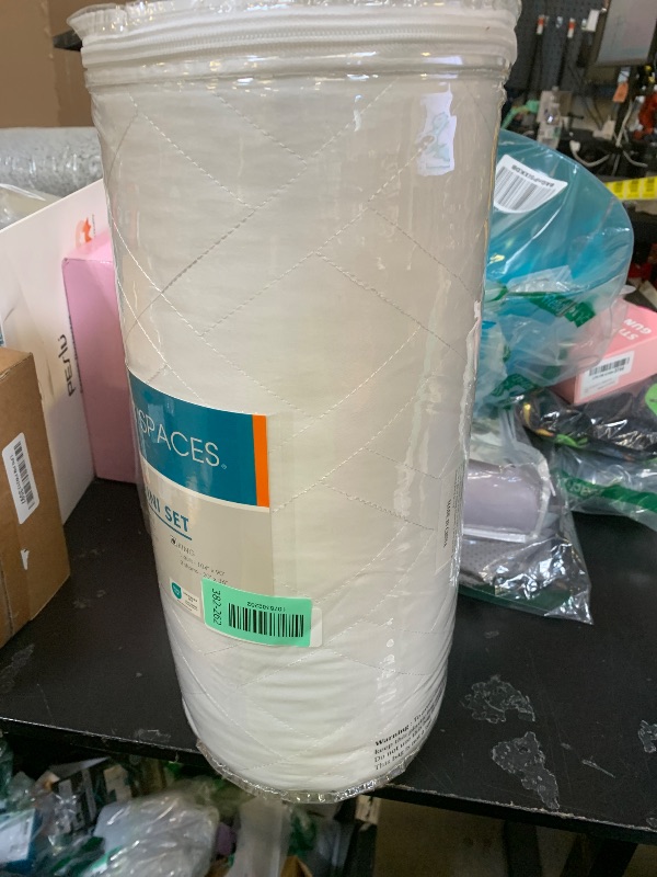 Photo 1 of Comfort Spaces King Quilt Set Modern Reversible Diamond Coverlet King Bedding Set Cozy Quilted Winter Layer, All Season Lightweight Soft King Size Quilt, Kienna, White Diamond 3 Piece