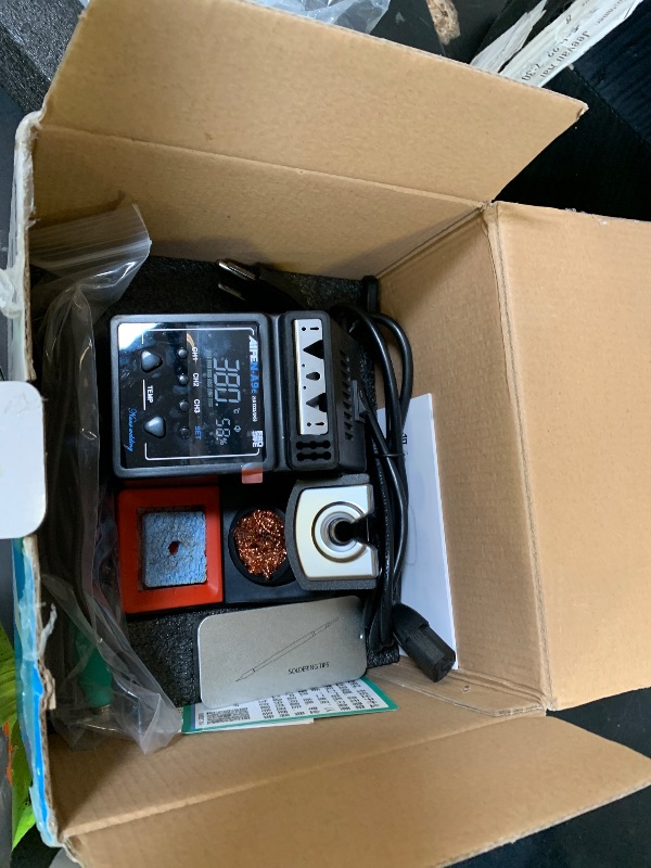 Photo 1 of A9E Soldering Station 160W High Power Digital Display Solder Station Soldering Iron with 3pcs 210 Soldering Tips