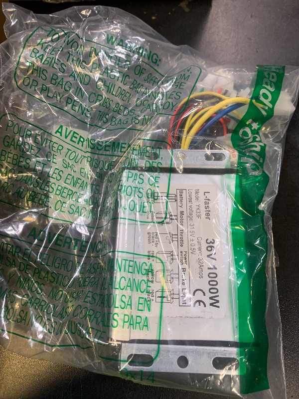Photo 1 of Brush DC Controller 48V 1000W Brush Motor Speed Control Brushed Controller with 3 Speed Switch for Scooter Electric Bicycle (48V 1000W)