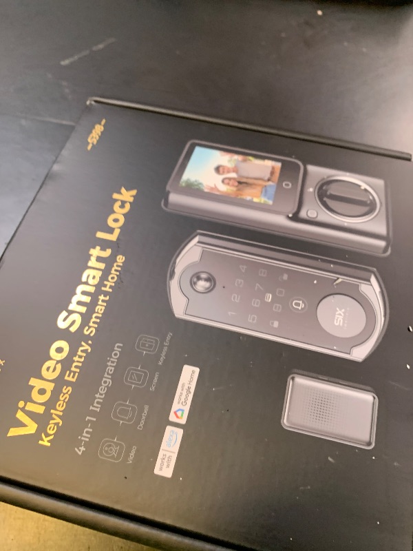 Photo 1 of Video Smart Lock S398, 4-in-1 Camera + Video Doorbell + Fingerprint Keyless Door Lock + Indoor Display Monitor, Smart WiFi Deadbolt, App Remote Control, Easy Installation, Chime Included- 2026 Upgrade