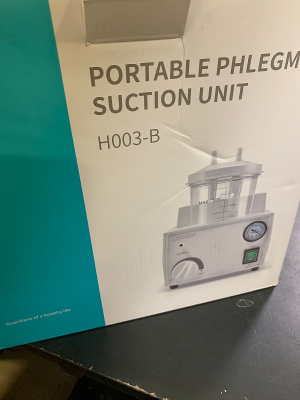 Photo 1 of 1000ml Portable Veterinary Suction Machine for Home Use 110V