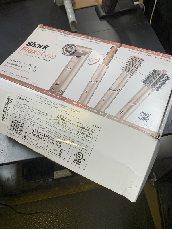 Photo 1 of Shark FlexStyle Air Styling & Drying System, Powerful Hair Dryer Brush & Multi-Styler with Auto-Wrap Curlers, Paddle Brush, Oval Brush, Concentrator Attachment, Stone, HD430