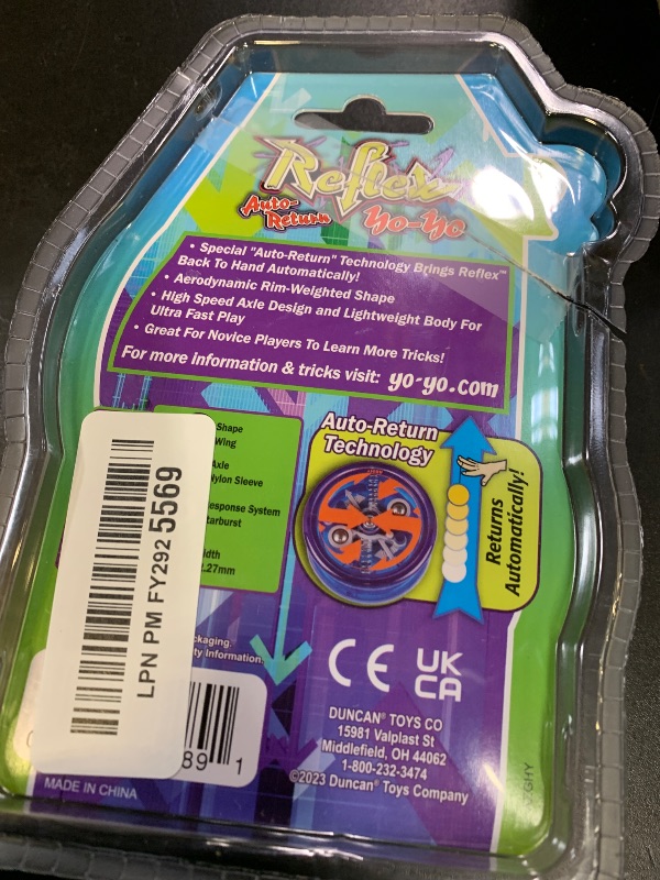 Photo 1 of Duncan Toys Reflex Auto Return Yo-Yo, Beginner String Trick Yo-Yo, Blue