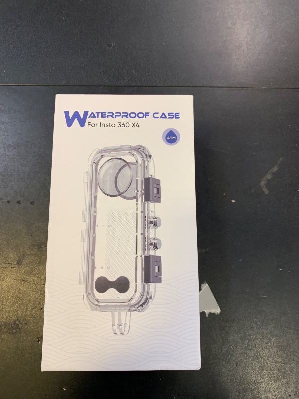 Photo 1 of HONGDAK Invisible Dive Case for Insta360 X4, 45m/147ft Waterproof Case Protective Underwater Diving Housing Shell for Insta360 X4 with with Bracket Accessories & Anti- Fog Inserts