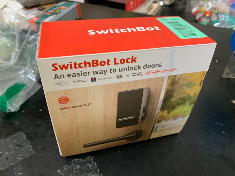 Photo 1 of SwitchBot Smart Lock, Bluetooth Electronic Deadbolt Keyless Entry Door Lock for Front Door, Compatible with WiFi Bridge (Sold Separately), Fits Your Existing for Airbnbs Vacation Rentals