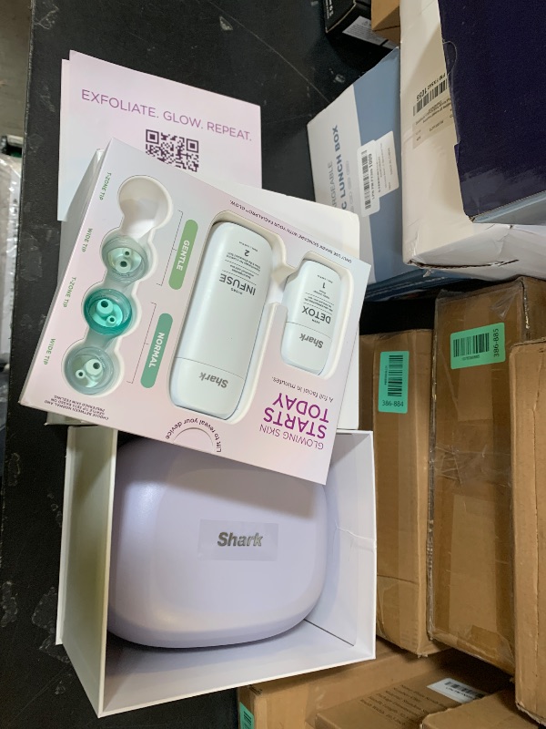 Photo 1 of Shark FacialPro Glow at-Home Hydro-Powered Facial System with DePuffi Hot & Cold Therapy – Professional Spa Skincare Device for Pore Cleansing, Hydration, & Radiant Glow, Lilac, FH320PL