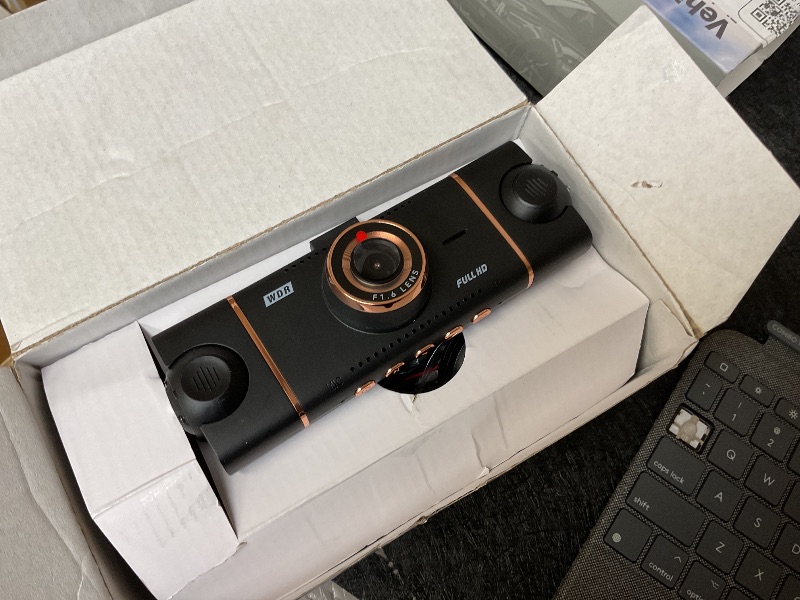 Photo 1 of 360° 4-Channel Dash Cam 4K+1080P*3 FHD, Front Rear Inside Left Right Car Camera, 5GHz WiFi App Control, 8 IR Lamps Night Vision, 24H Parking Mode, G-Sensor, Loop Recording, 64GB SD Card Included