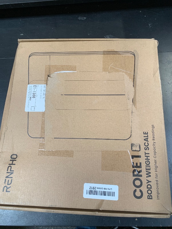 Photo 1 of RENPHO 550lb Scale for Body Weight, Digital Bathroom Scale with Large LED Display, Big Platform Weighing Machine with Extra-High Capacity, Most Accurate to 0.05lb, 13x11.8in, Core 1L