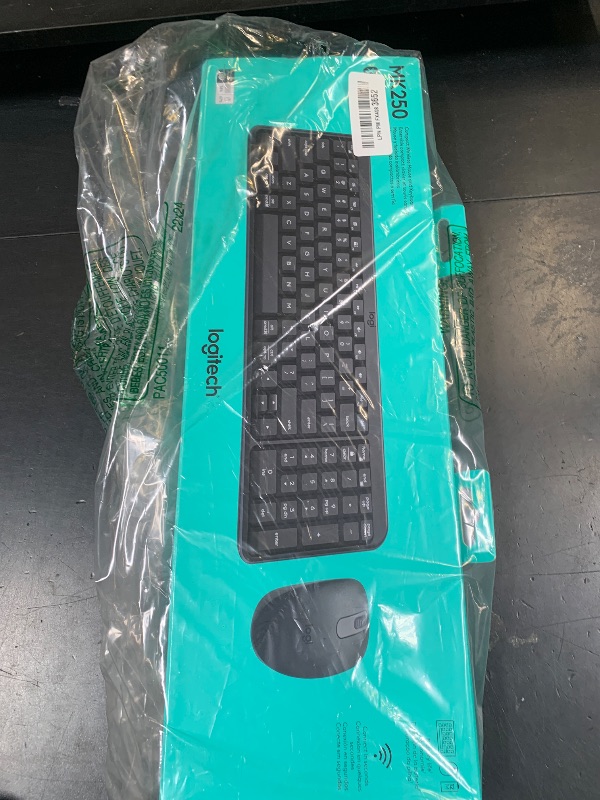 Photo 1 of Logitech MK250 Bluetooth Wireless Mouse and Keyboard Combo: Fast & Easy Connectivity, Compact Wireless Keyboard, Ambidextrous Mouse, Durable Build - Windows/MacOS - Graphite