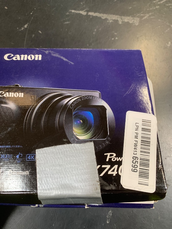 Photo 1 of Canon Compact Digital Camera 40x Optical Zoom/4K Video/Wi-Fi Compatible PSSX740HSSL Japan Import New (Silver) (Black)