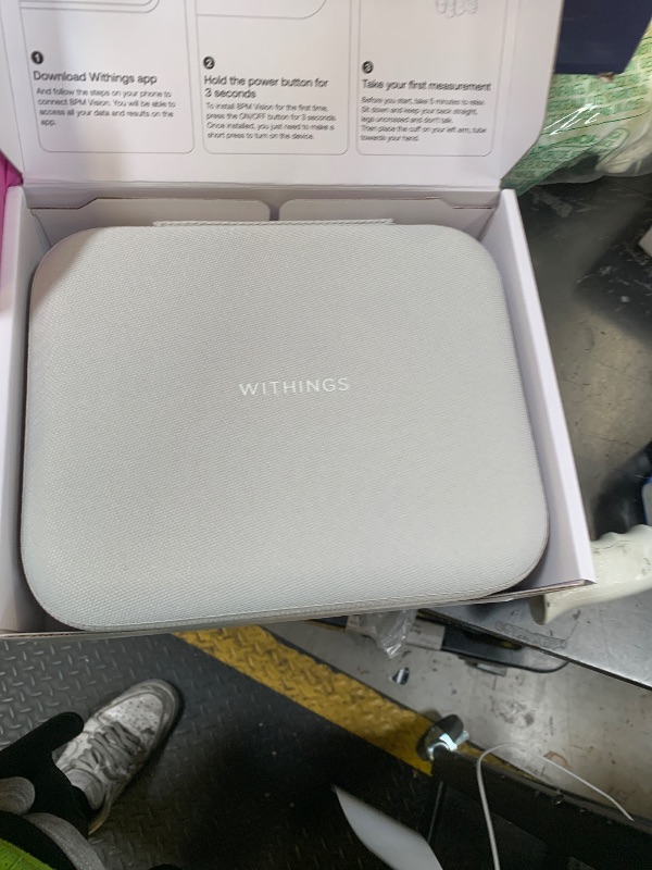 Photo 1 of Withings BPM Vision – Smart Arm Blood Pressure Monitor | FDA-Cleared | Easy-to-use, Accurate Systolic & Diastolic Measurements, Wide Range Cuff | Wi-Fi & Bluetooth | iOS & Android | FSA/HSA