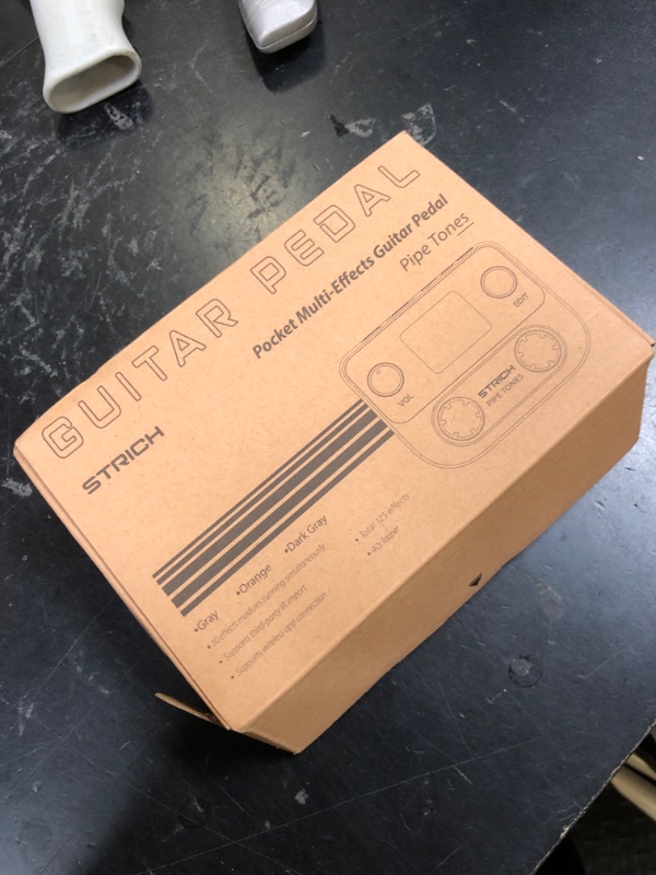 Photo 1 of Strich  Tones Pocket Multi-Effects Processor for Guitar and Bass with 10 Effect Modules 125 Effects 40s Looper 100 Drum Patterns USB Audio Interface Wireless Control (Orange)