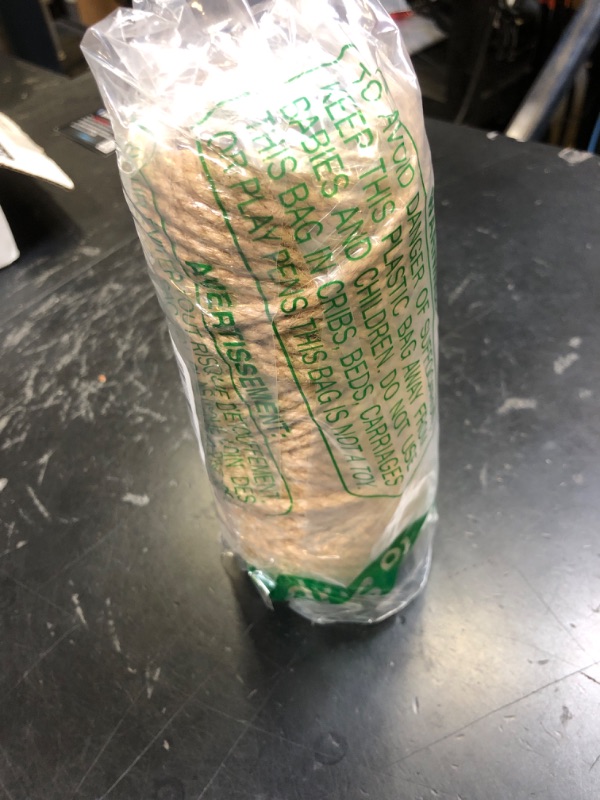 Photo 1 of 100 Feet 5mm Jute Twine, Heavy Duty Jute Rope, Natural Hemp Rope for DIY Arts Crafts, Gardening, Bundling?Home Decorating, Cat Scratching Post