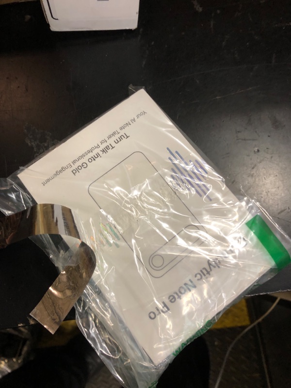 Photo 1 of Comulytic Note Pro AI Voice Recorder, Unlimited Transcribe & Summarize, AI Note Taking Recording Device w/Case, App Control, 113 Languages for Calls, Meetings, Lectures, Interviews, Black