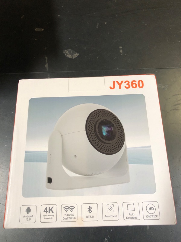 Photo 1 of Mini Projector with WiFi and Bluetooth, 4K Support Auto Focus & Keystone Portable Projector with Built-in Apps, 5W Speaker, 180° Rotation Home Movie Projector Compatible with TV Stick/Phone/Laptop