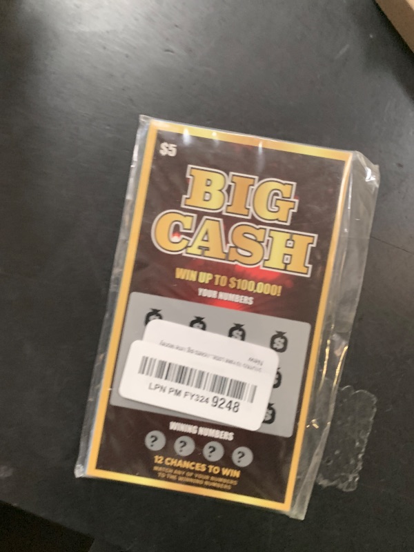 Photo 1 of 10 Fake Lottery Tickets and Scratch Off Cards That Look - Winning $500K - $200K - $100K Lottery Ticket - Hilarious and Shocking Pranks -Prank Gag Fake Lottery Tickets Big Time Money