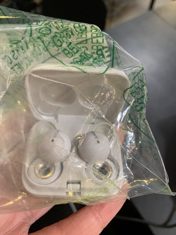 Photo 1 of Sony LinkBuds Truly Wireless Earbud Headphones with an Open-Ring Design for Ambient Sounds and Alexa Built-in, Bluetooth Ear Buds Compatible with iPhone and Android, White
