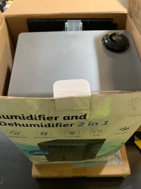 Photo 1 of Dehumidifier,2 in 1 Humidifier Dehumidifier Combo,102 OZ Water Tank Dehumidifiers for Home Bedroom,Basement Bathroom,Auto Shut Off,Sleep Mode,7 Colors LED Light