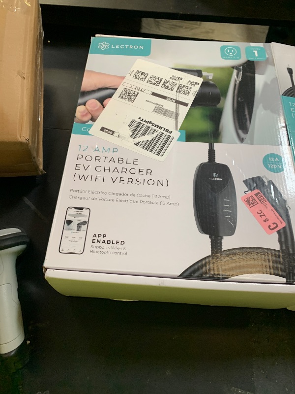 Photo 1 of Lectron Portable Level 1 J1772 EV Charger with Wi-Fi/App Control - 12 Amp, 120V Portable Charger with NEMA 5-15 Plug, 16ft Charging Cable - for J1772 Electric Vehicles ONLY