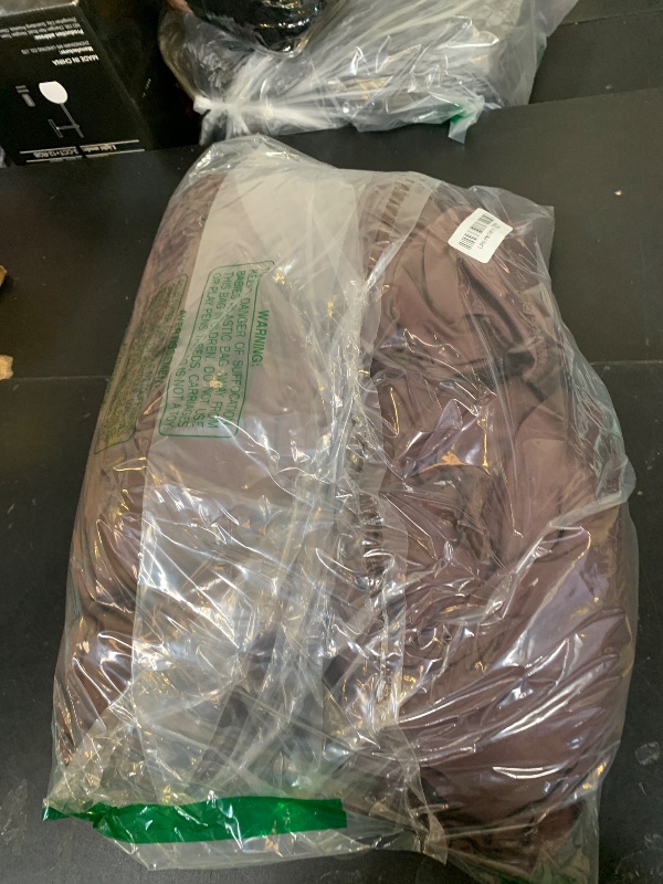 Photo 1 of 10ftx12ft Brown Backdrop Curtains for Parties, Wrinkle Free Polyester Brown Photo Backdrop Drapes 2 Panels 12 ft Long Back Drop Cloth for Wedding Birthday Photography Background Party