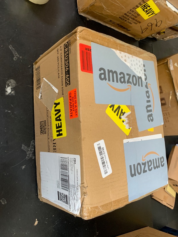 Photo 1 of [600 COUNT] HAKOWARE Disposable Asian Soup Spoons with Hook, Plastic-Free Heavy Duty Spoons, made from Crystalized Cornstarch, for Take-out Ramen Pho Noodles