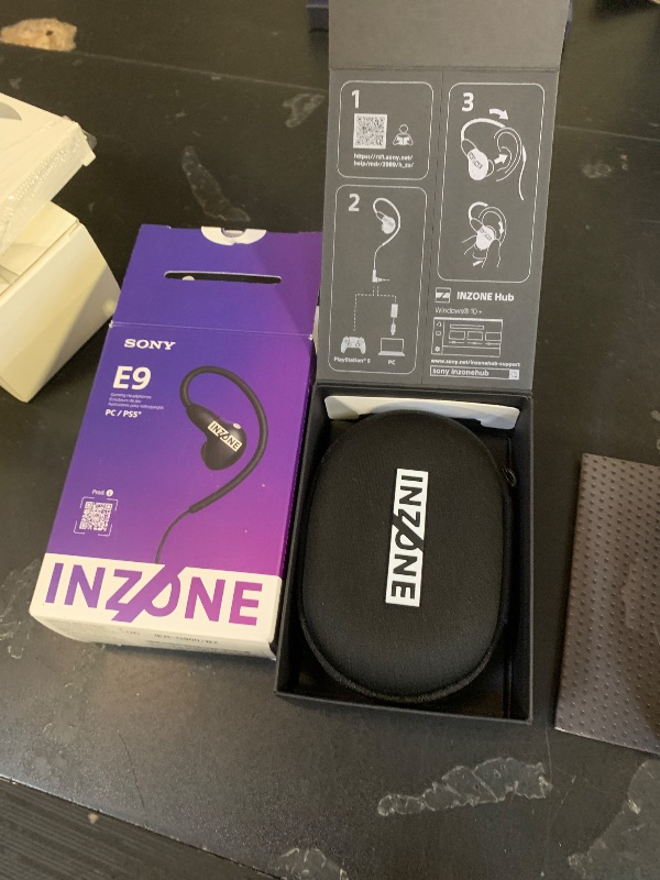 Photo 1 of Sony INZONE E9 Wired in-Ear Monitor for Gaming, Tuned for FPS Games, Sound Isolating Earbuds, Comfortable Fit, Low Profile Design, 360 Spatial Sound, Case Included, Developed with Fnatic, Black