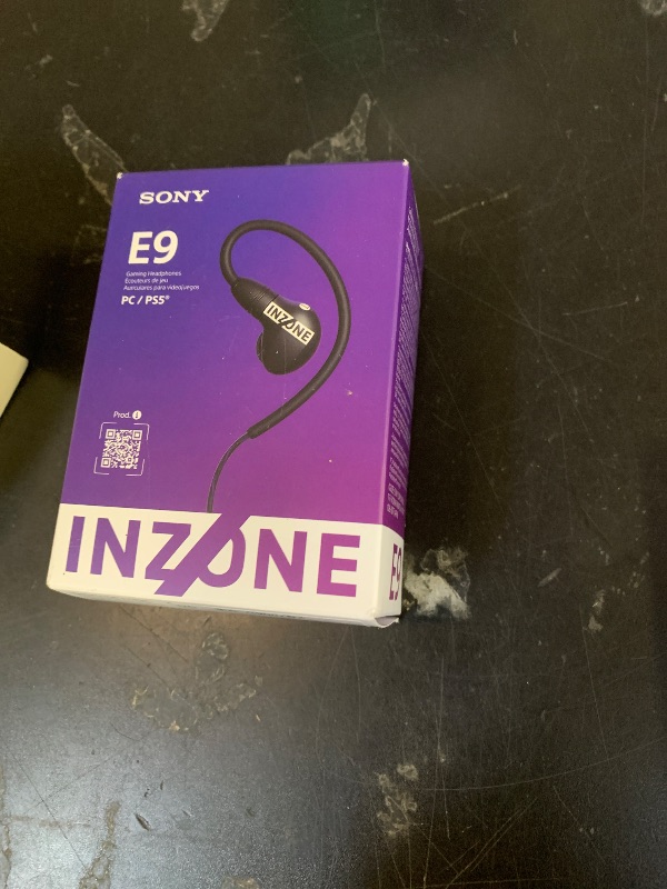 Photo 1 of Sony INZONE E9 Wired in-Ear Monitor for Gaming, Tuned for FPS Games, Sound Isolating Earbuds, Comfortable Fit, Low Profile Design, 360 Spatial Sound, Case Included, Developed with Fnatic, Black