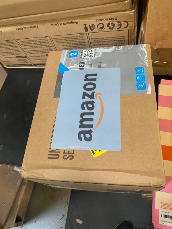 Photo 1 of PIC AUTO Car Seat Covers - High Back Front Seat Covers, Sports Carbon Fiber Mesh Design, Universal Fit, Airbag Compatible (Blue)