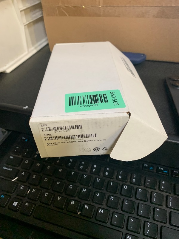 Photo 1 of Apple iPhone 15 Pro, 512GB, Black Titanium - Unlocked (Renewed)
