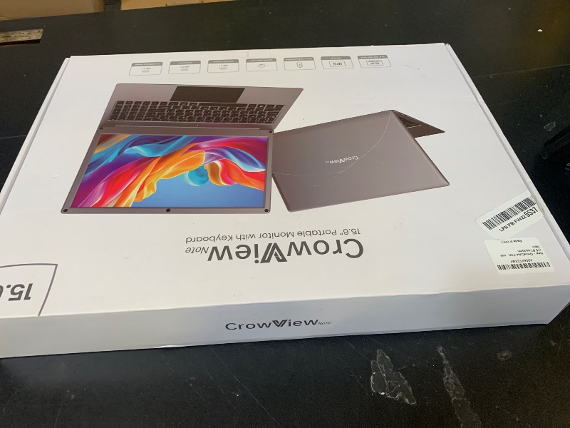 Photo 1 of GrowCube Portable Monitor with Keyboard, 15.6 Inch Lapdock Display with 6000mah Built-in Battery,CrowView Note 1080P FHD USB C Monitors Compatible with RPi5, PC, Phone, Mac, Game Console