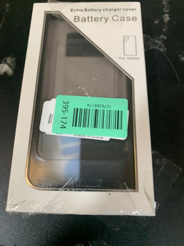 Photo 1 of Battery Case for Galaxy S24 Ultra,12000mAh Portable Protective Smart Wireless Charging Case Support Carplay Compatible with Galaxy S24Ultra(6.8 inches)Rechargeable Extended Battery Charger Case(Black)