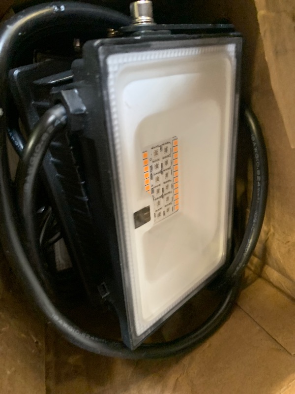 Photo 1 of Onforu LED Flood Light Outdoor 300W Equivalent, 30W Color Changing RGBW Floodlight with Remote, 2700K Warm White IP66 Stage Lights Indoor Uplights for Events, Uplighting for Halloween 4 Pack