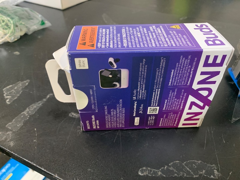 Photo 1 of Sony Inzone s Wireless Gaming Earbuds, Perfect for PlayStation® 5, for PC/PS5/Switch/Mobile, 48Hr Battery with Case, Noise Canceling, 360 Spatial Sound, 2.4GHz USB-C Dongle, WF-G700N White