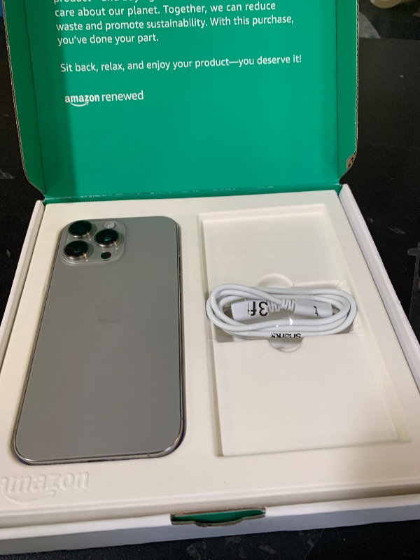 Photo 1 of Apple iPhone 16 Pro Max, US Version, 256GB, Natural Titanium - Unlocked (Renewed)