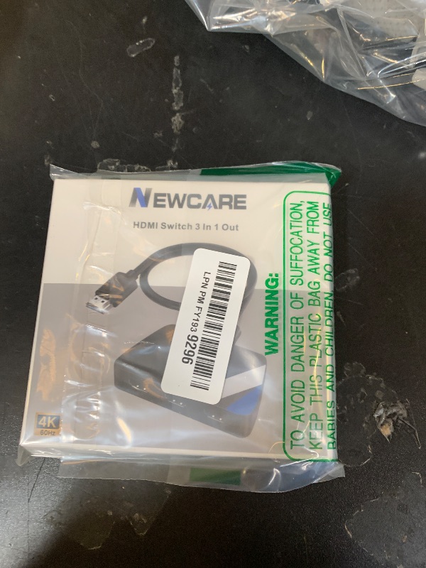 Photo 1 of [Upgrade] HDMI Switch 3 in 1 Out, 4K@60Hz HDMI 2.0 Switch Splitter with 2.6FT Long HDMI Cable, 3-Port HDMI Switcher Selector, Supports 4K 30Hz 3D 1080P HDCP2.2 for PS5 Xbox DVD Player Fire Stick PC