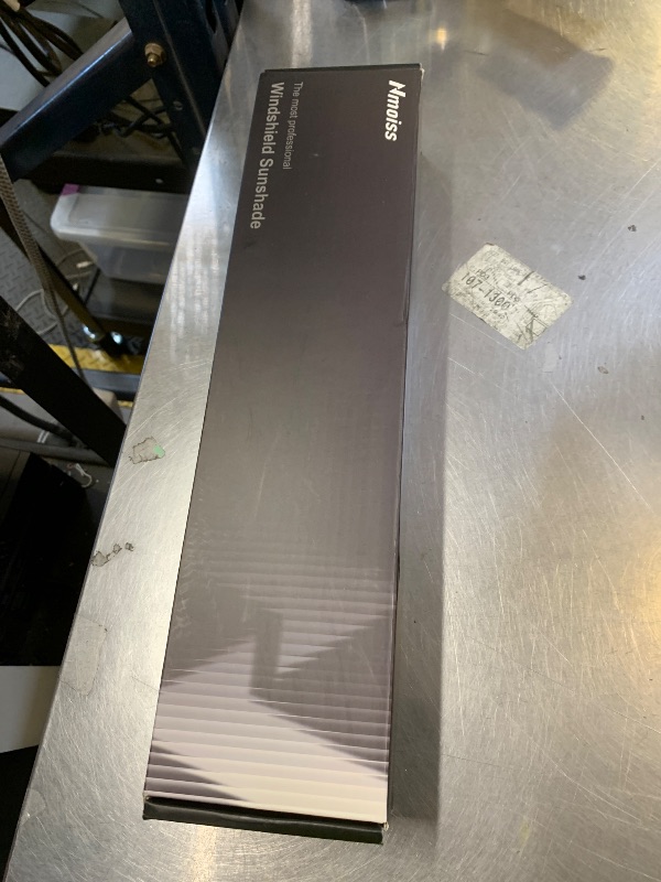 Photo 1 of [Upgraded] Nmoiss Windshield Sun Shade Umbrella - [Vinyl Coating Heat Shield] Protect Car from Sun Rays & Heat Damage Keep Cool and Protect Interior, Spring Structure Edge Medium 56" L x 31" W