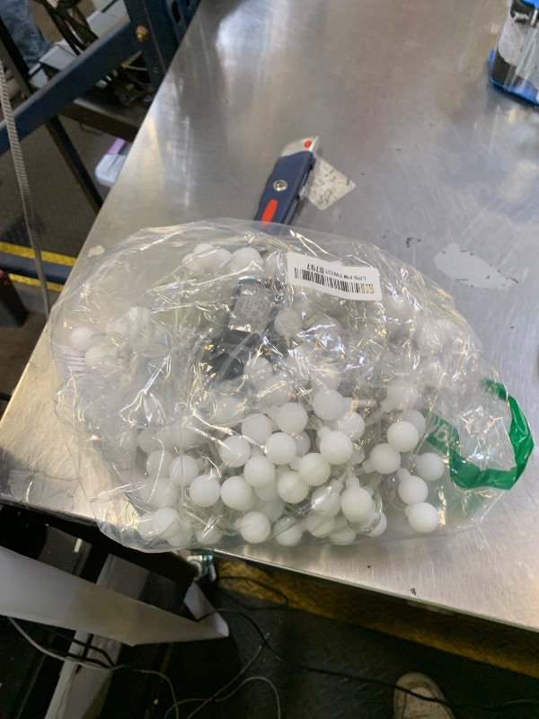 Photo 1 of 100ft Globe String Lights Indoor Outdoor Waterproof, 200 LED Christmas fairy Lights Plug in with Remote, Connectable Hanging Lights for Bedroom Classroom Camping Patio Wedding Garden Decor, Warm White