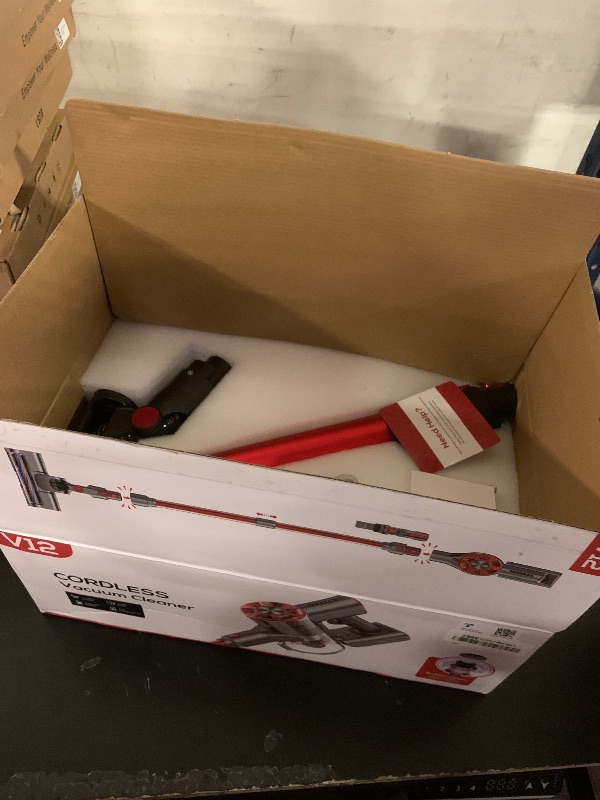 Photo 1 of Comvtu 80,000PRM Cordless Vacuum Cleaner for Home, Powerful 4 in 1 Lightweight Stick Vacuum with 2 Adjustable Suctions, Max 40 Mins Runtime, 2600mAh Rechargeable Vacuum Cleaners (Hibiscus)